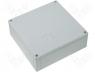 ABS175/60HG - Fibox ABS plastic enclosure 180x180x60mm cover grey