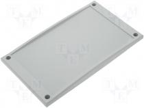 FCPC21/18 - Front panel 213x125x20mm for enclosure ABS21/18