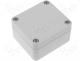 Varius Boxes - Polycarbonate enclosure, light grey 64x58x35mm