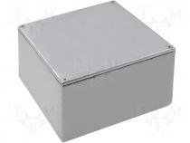 Sealed aluminium enclosure 125x125x75mm