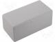 HM-1594DSGY - Polystyrene enclosure 131x66x55 grey