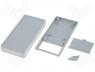 Varius Boxes - Polystyrene enclosure grey ABS 130x65x25mm with cover