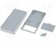 HM-1599BSGYBAT - Polystyrene enclosure grey ABS 130x65x25mm with cover