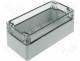 PCT081607 - FIBOX polycarbonate enclosure 160x80x65mm transp. cover