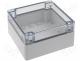 FIBOX polycarbonate enclosure 120x122x65mm transp. cov