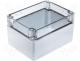 PCT121609 - FIBOX polycarbonate enclosure 120x160x90mm transp. cov