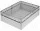 Fibox polycarbonate enclosure 230x300x90mm transp. cov