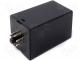 Relay enclosure with plug 8pin 78x48x48mm noryl black