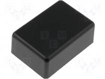 PP85NB - Multipurpose enclosure 27,5x39,5x18mm black screw mount