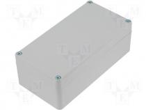 ABS plastic enclosure, sealed 158x82x55 screw mount