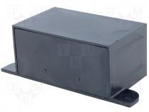 Plastic enclosure 90x38x31mm black