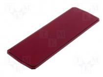 KM-60-FILTR - Front panel for KM-60 red