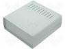 Desktop Enclosures - Plastic enclosure bright 70x188x197mm grey
