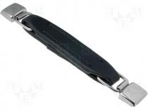 KEYS8352 - Handle, leather-like material, black