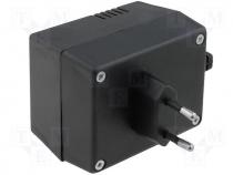 Enclosure for power supplies X 55mm Y 82mm Z 64mm black