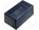 Plastic enclosure black 74x100x180mm