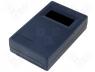 Plastic enclosure 118x74x29mm black