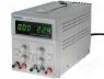 Power supply 0-30V/3A, 5V, with function stand-by