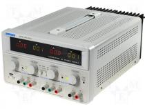 Power supply, laboratory with triple output for 3A
