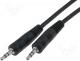 Cable assemblies - Cable 2x plug jack 3.5mm stereo 1.2m