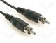 Cable assemblies - Cable, plug RCA - plug RCA, 1,5m