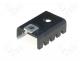 D01PA - Heatsink, U type 21K/W 6,35mm, blackened TO220,TO202