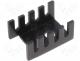  IC - Heatsink, U type 22K/W 9,53mm, blackened TO220,TO202