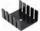  IC - Heatsink black finished type U 25x30x12.5mm for TO220