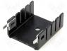 Heatsinks - Heatsink black finished U 13K/W 30mm for solder mount