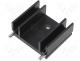  IC - Heatsink black finished type U 15K/W 25mm for TO220