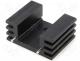  IC - Heatsink black finished type U 13K/W 25mm for TO220