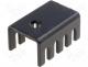  IC - Heatsink black finished for TO220 9.53mm