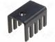 Heatsinks - Heatsink black finished for TO220 12.7mm