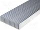 Heatsinks - Heatsink extruded grilled L 1000mm W 190.5mm H 50mm plain