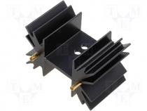 SK129-25STS - Heatsink, series SK129STS 7,8K/W 25,4mm TO220,SOT32