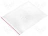 Zip Bag - Polyethylene bag, zip closure 140X150mm/100pcs