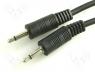 Cable assemblies - Cable, plug JACK 3,5 mono -plug JACK 3,5 mono, 1,2m