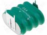 ACCU-140/4E - Rechargeable cell Ni-MH 4,8V 140mAh oval 23mm 3pin