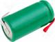 ACCU-2/3R6/L - Rechargeable cell Ni-MH 1,2V 600mAh 2/3R6 blade