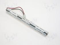 Rechargeable cell 6,0V 2500mAh 26x250mm leads