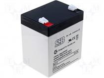 Lead Acid - Rechargeable acid cell 12V 5Ah 90x70x101mm