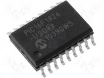 PIC16F1826-I/SO - Int. circuit MCU 3.5k Flash 256B RAM 32MHz 16I/O SO18