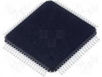 Integrated circuit MCU 32kB Flash 2kB RAM 68I/O TQFP80