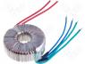 Toroidal mains transformer, 100W, 230/2x8V