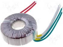 Toroidal mains transformer, 150W, 230/2x19V