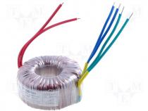 Toroidal mains transformer, 250W, 230/2x24V