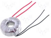 Toroidal mains transformer, 35W, 230/24V