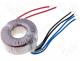 Toroidal mains transformer, 50W 230/2x12V