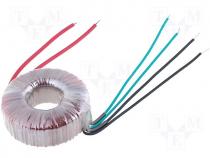  Toroidal - Toroidal mains transformer, 50W, 230/2x15V