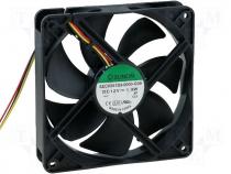 Fan DC - Fan 120x120x25 ball DC12V signal wire F type